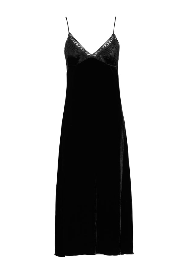 sleeping with jacques FREYA SLIP BLACK