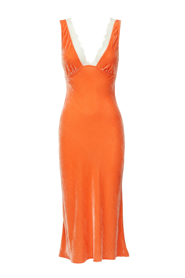 sleeping with jacques JULIA SLIP DRESS PEACH