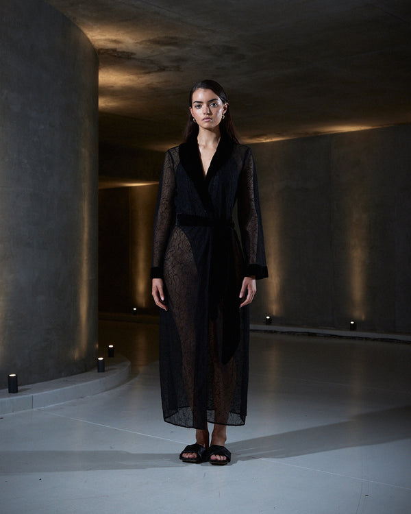 sleeping with jacques LINDA ROBE BLACK