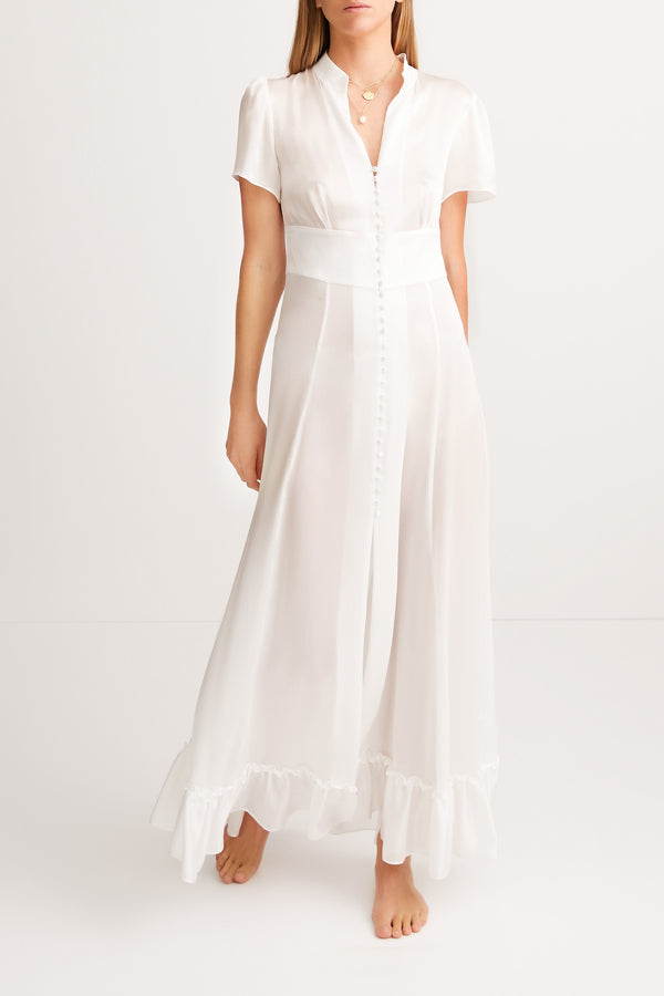 Sleeping With Jacques MANDY DRESS WHITE