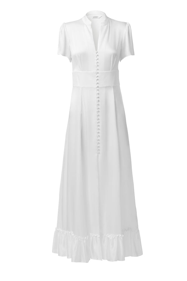 sleeping with jacques MANDY DRESS WHITE