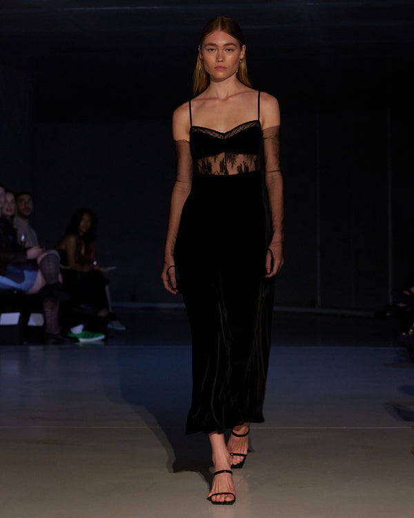 Sleeping With Jacques MS O SLIP DRESS BLACK