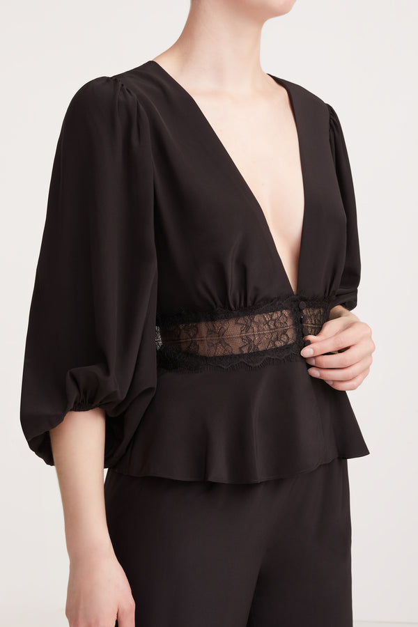 Sleeping With Jacques OSIRIS BLOUSE BLACK