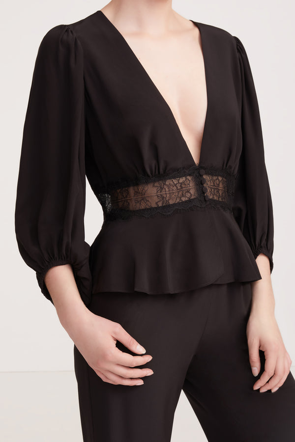 Sleeping With Jacques OSIRIS BLOUSE BLACK