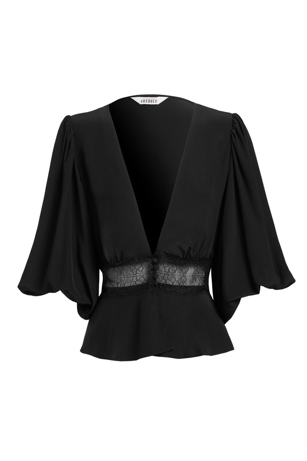 sleeping with jacques OSIRIS BLOUSE BLACK