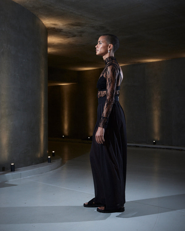 Sleeping With Jacques SHEER PANT BLACK