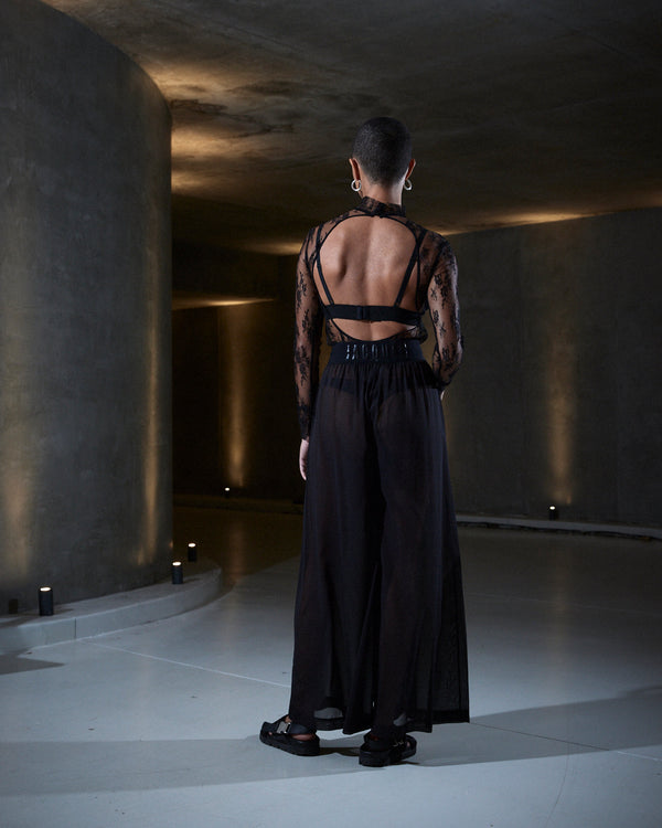 Sleeping With Jacques SHEER PANT BLACK