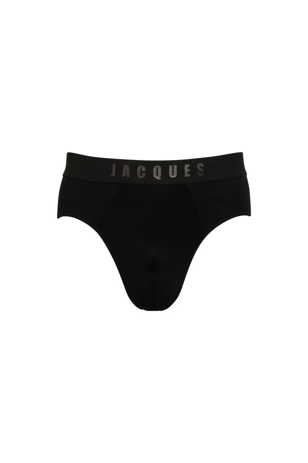 sleeping with jacques SWJ BRIEF ALL BLACK