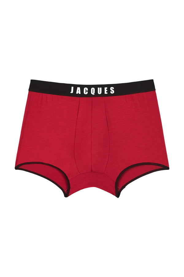 sleeping with jacques SWJ TRUNK WHITE ON RED