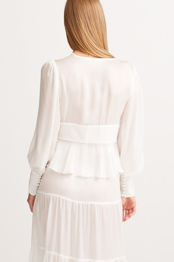 Sleeping With Jacques SYLVIA BLOUSE WHITE