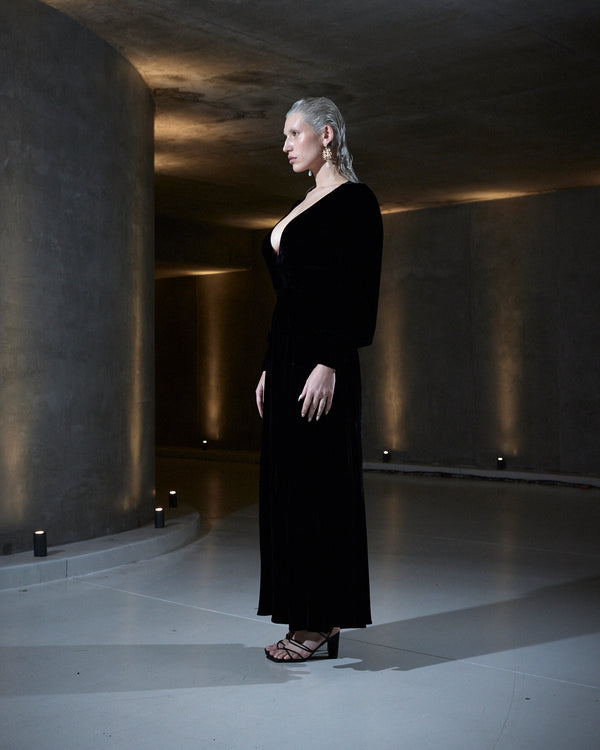 Sleeping With Jacques SYLVIA DRESS BLACK