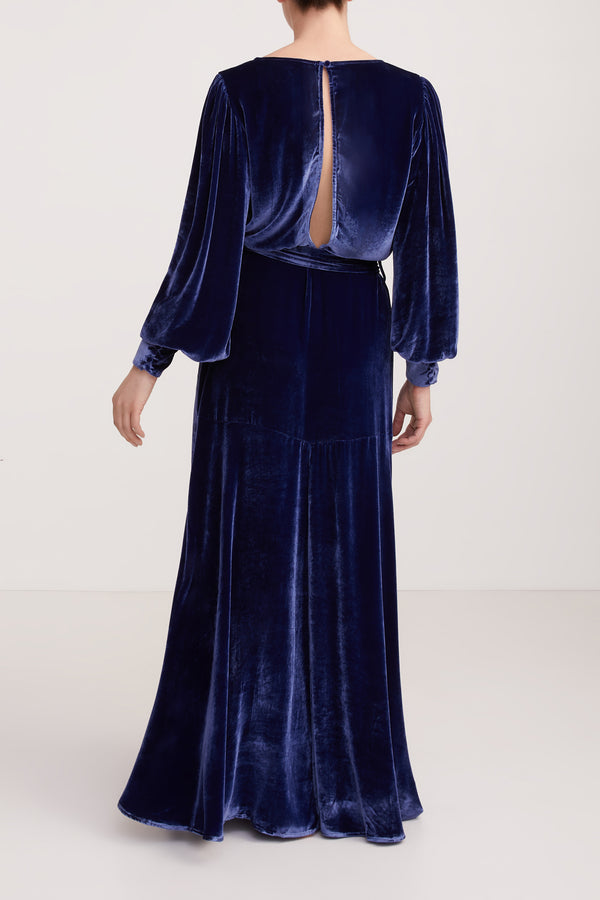 Sleeping With Jacques SYLVIA DRESS BLUE DEPTHS