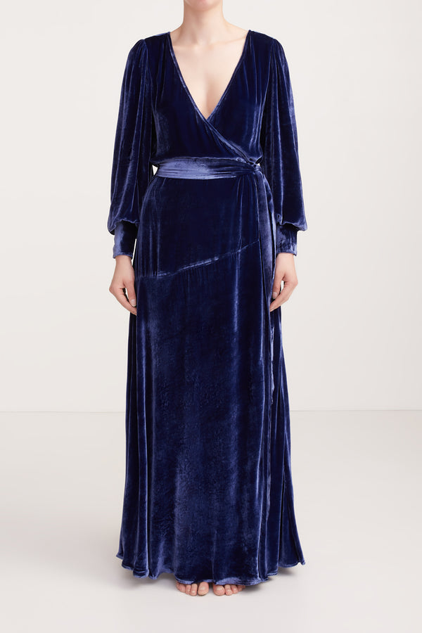 Sleeping With Jacques SYLVIA DRESS BLUE DEPTHS