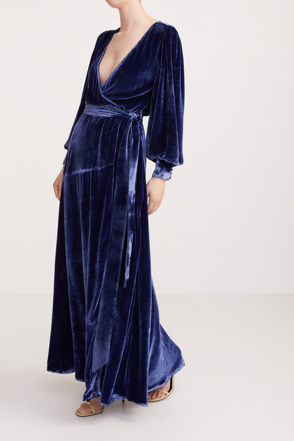 Sleeping With Jacques SYLVIA DRESS BLUE DEPTHS