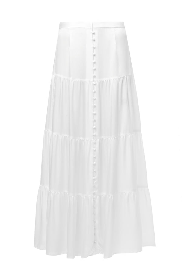 sleeping with jacques SYLVIA SKIRT WHITE