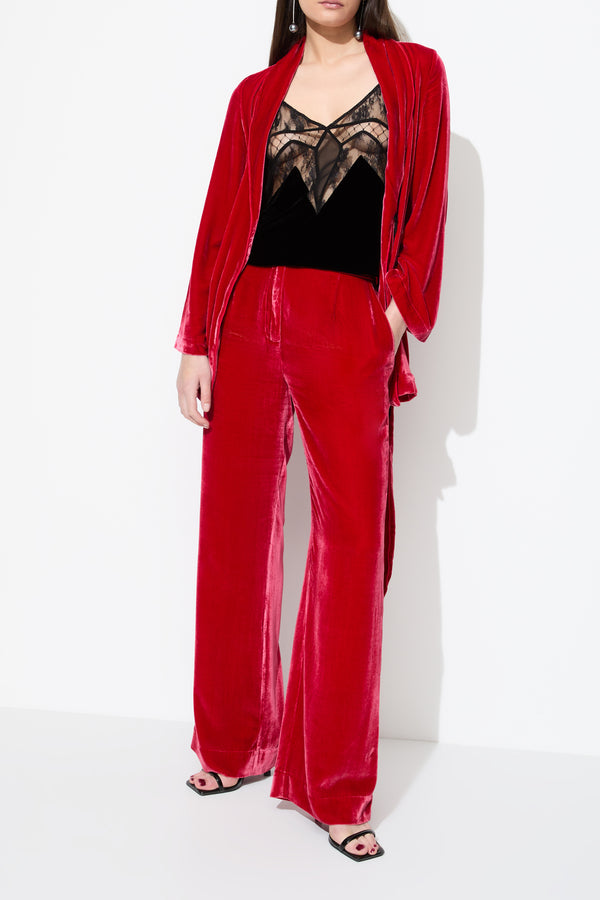 Sleeping With Jacques VELVET BOTTOM TANGO RED