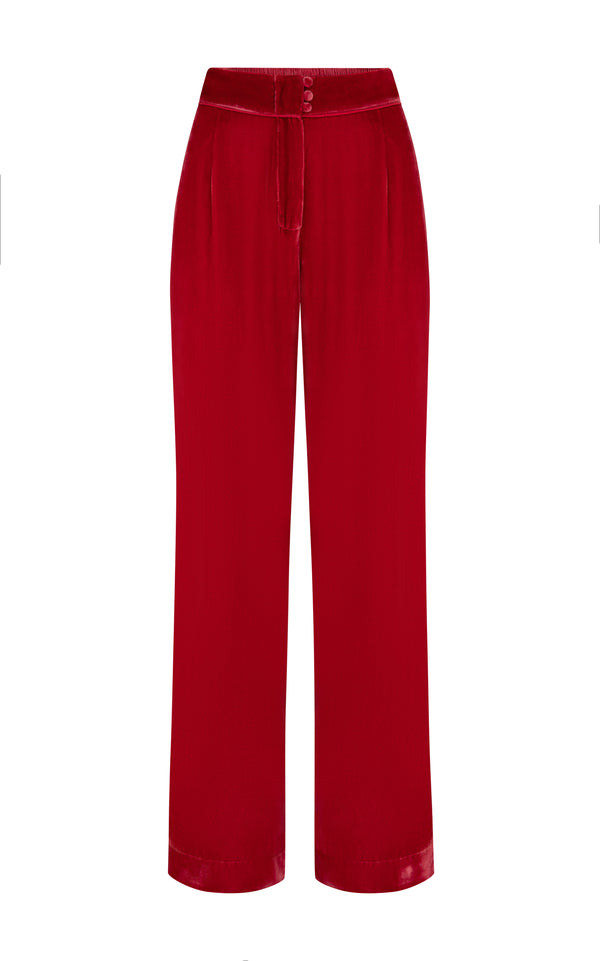 sleeping with jacques VELVET BOTTOM TANGO RED