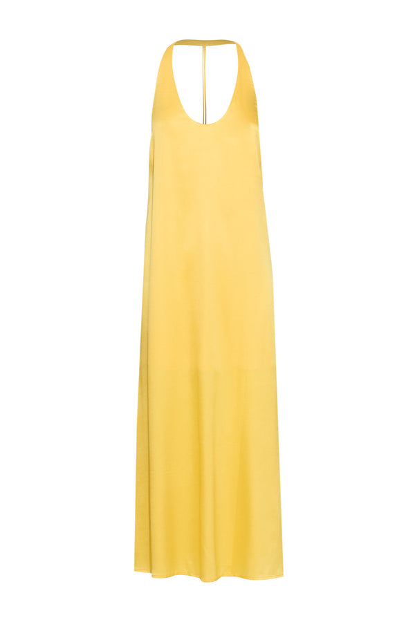 sleeping with jacques T-BOZ SLIP DRESS MIMOSA YELLOW