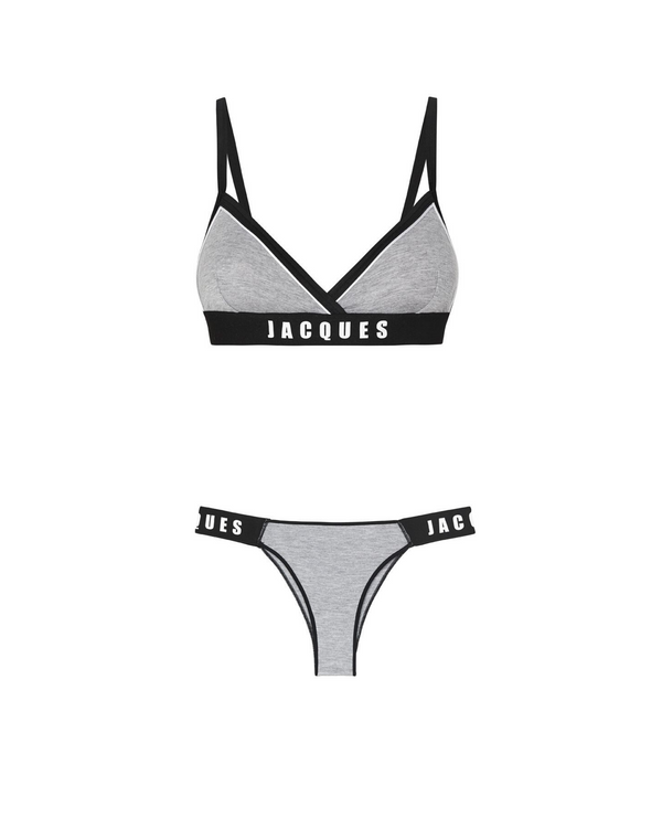 sleeping with jacques TREASURES SET GREY WITH WHITE