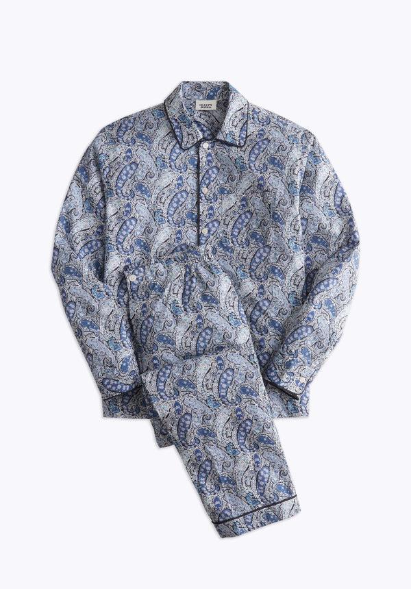 sleepy jones Henry Pajama Set in Blue Liberty Bourton