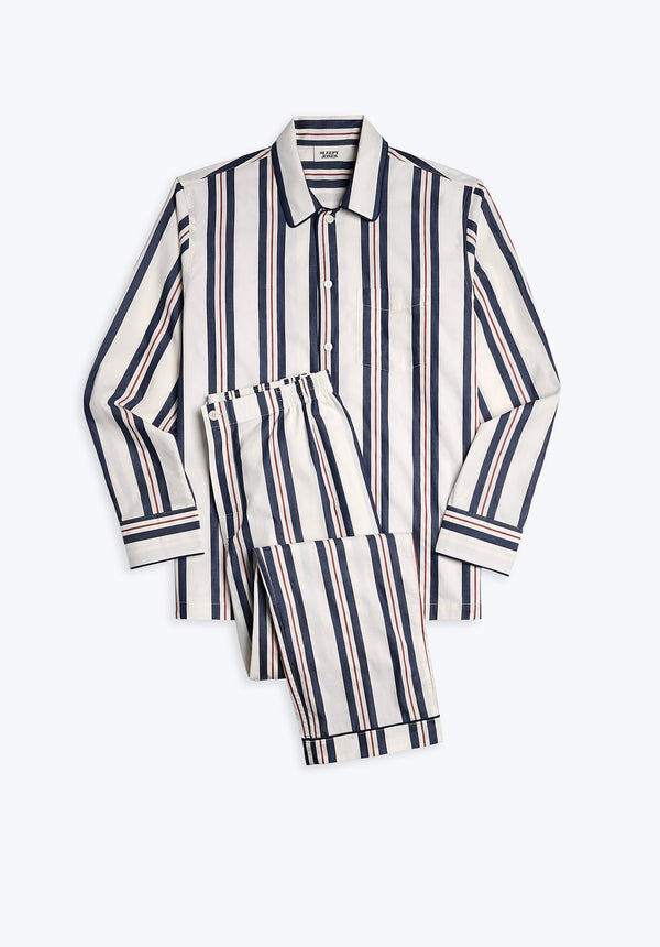 sleepy jones Henry Pajama Set in Nautical Regimental Stripe