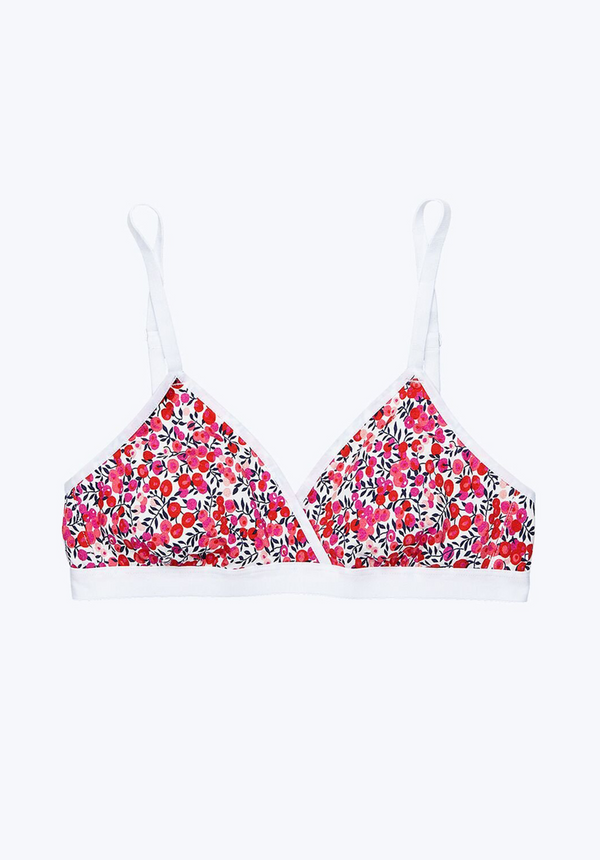 sleepy jones Liberty Hepworth Triangle Bra in Wiltshire Berries Floral
