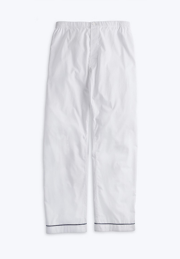 sleepy jones Marcel Pajama Pant in White End on End