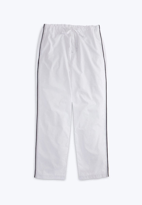 sleepy jones Marina Pajama Pant in White End on End