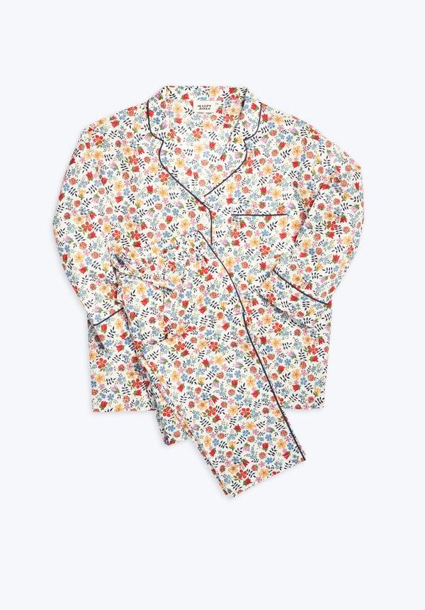 sleepy jones Marina Pajama Set in Liberty Edenham Floral White