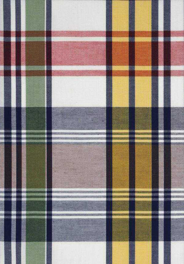 Sleepy Jones Martin Camp Shirt In Beige Golfer's Madras