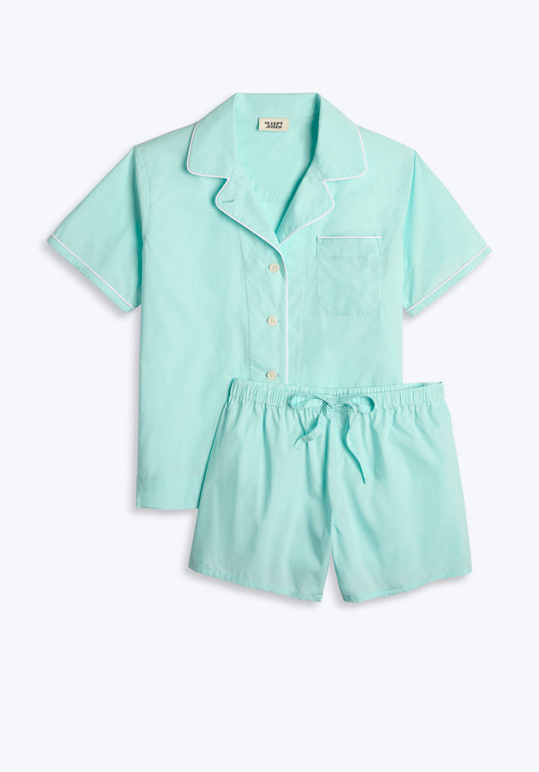 sleepy jones Corita Pajama Set in Bonaire Blue