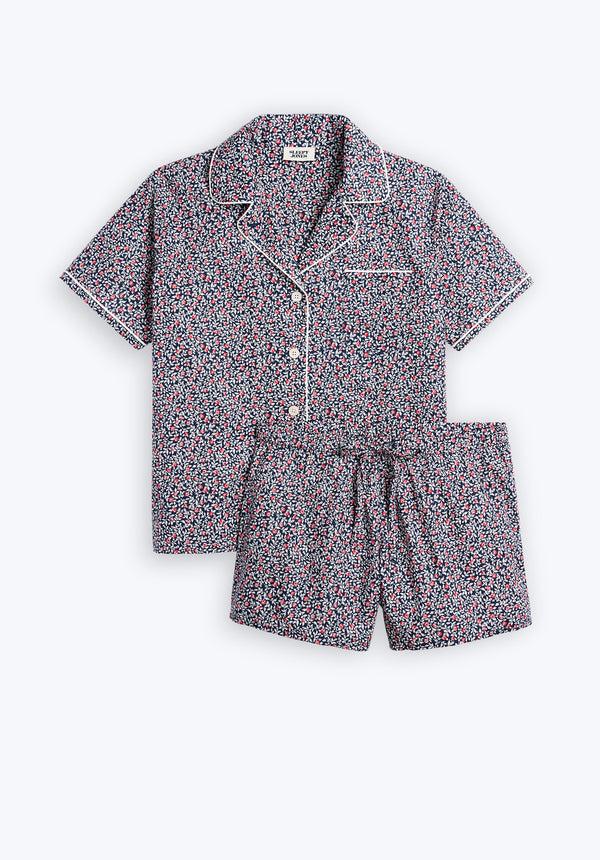 sleepy jones Corita Set in Bed of Roses Navy