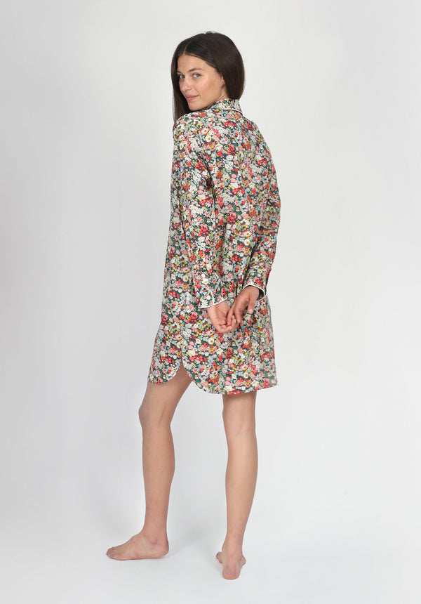 Sleepy Jones Elsa Night Shirt In Liberty Thorpe