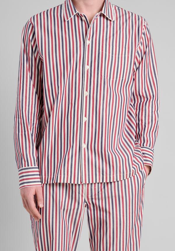 Sleepy Jones Henry Pajama Set In Americana Stripe