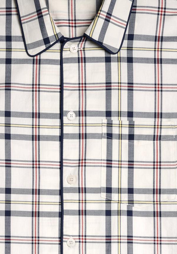Sleepy Jones Henry Pajama Set In Madras Plaid