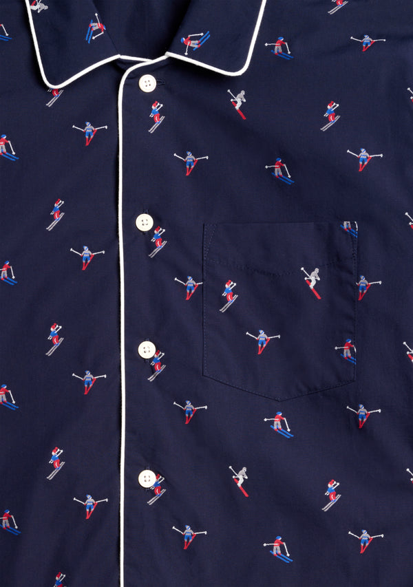 Sleepy Jones Henry Pajama Set In Skier Jacquard