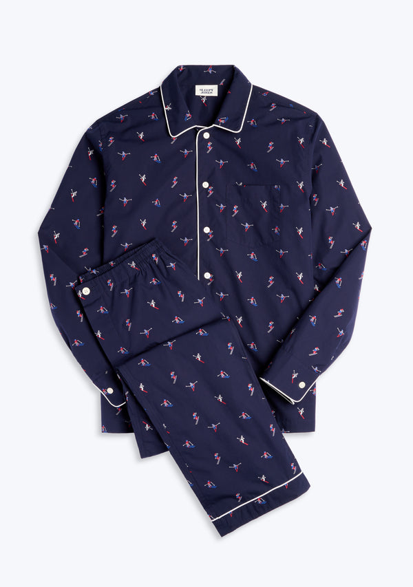 sleepy jones Henry Pajama Set in Skier Jacquard