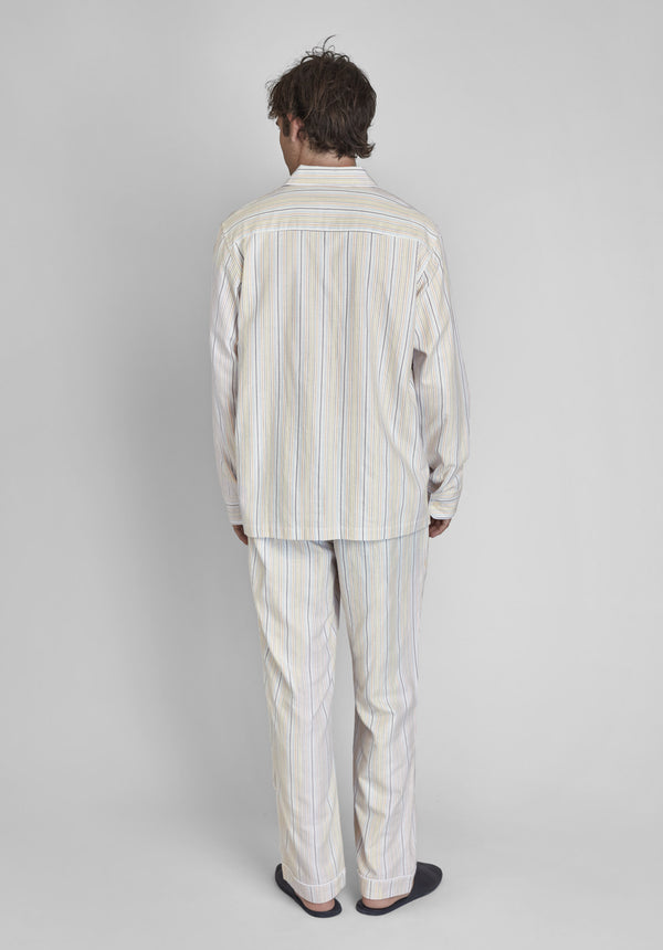 Sleepy Jones Henry Pajama Set In Twill Stripe