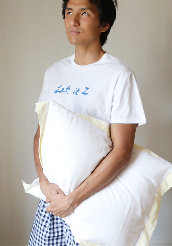 Sleepy Jones Let It Z T-Shirt In White