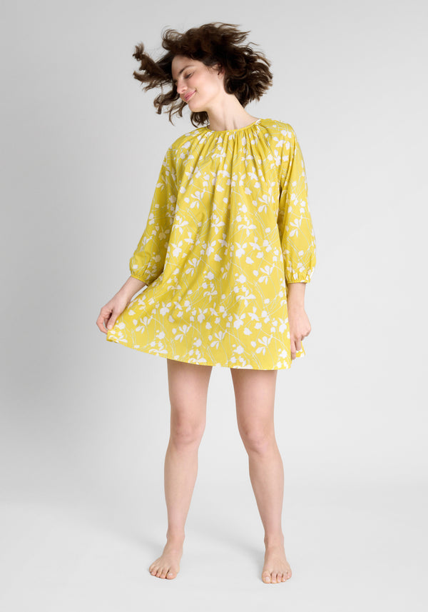 Sleepy Jones Lily Night Dress In Sunshine Floral