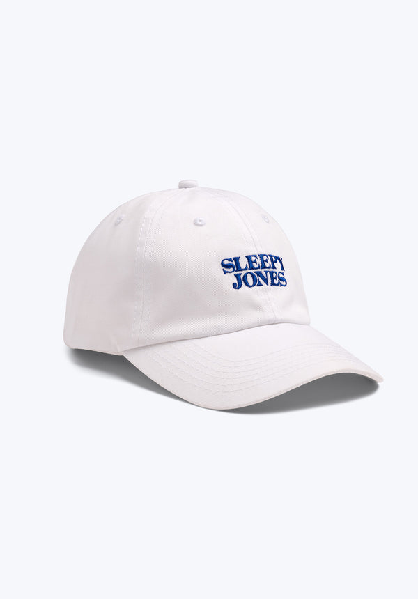 sleepy jones Sleepy Jones Logo Baseball Hat in White