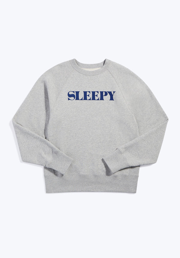 sleepy jones Logo Sweatshirt in Heather Grey