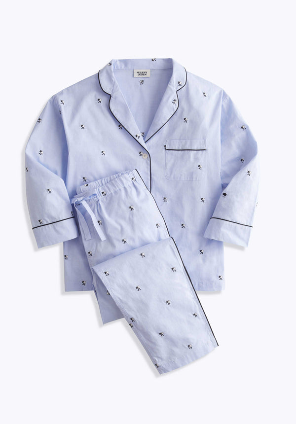 sleepy jones Marina Pajama Set in Black Sheep