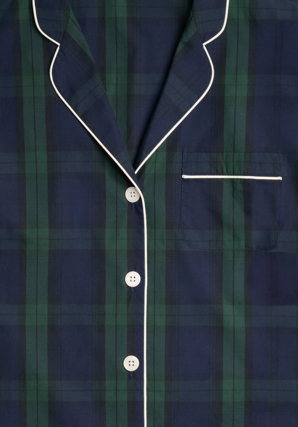 sleepy Jones Marina Pajama Set In Blackwatch