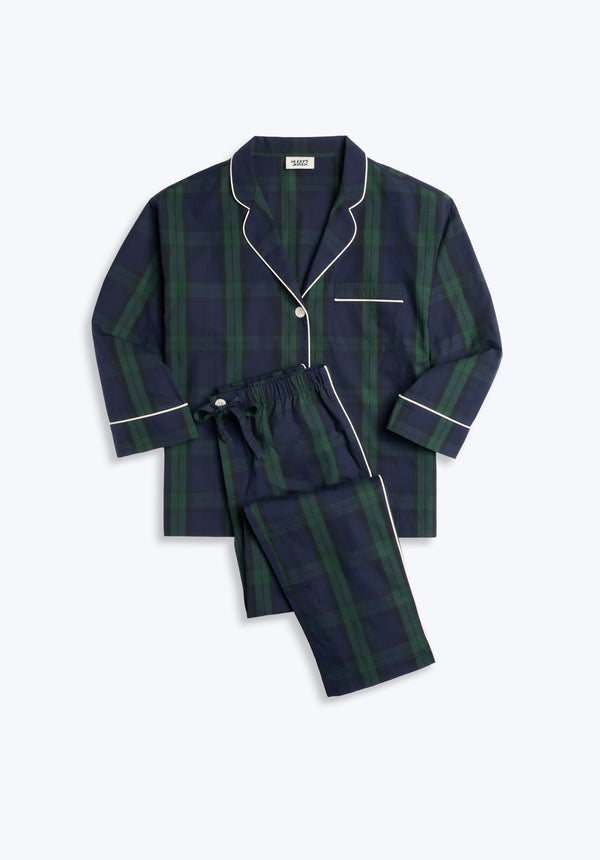 sleepy jones Marina Pajama Set in Blackwatch