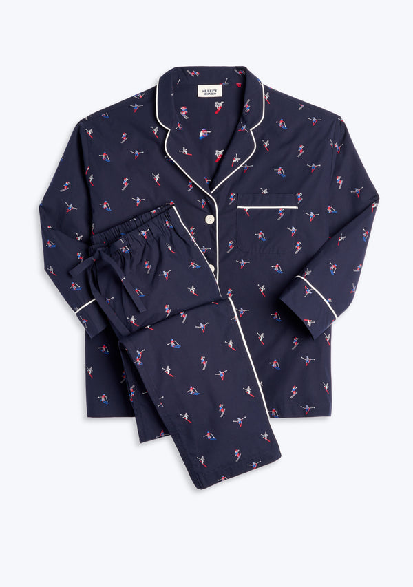 sleepy jones Marina Pajama Set in Skier Jacquard