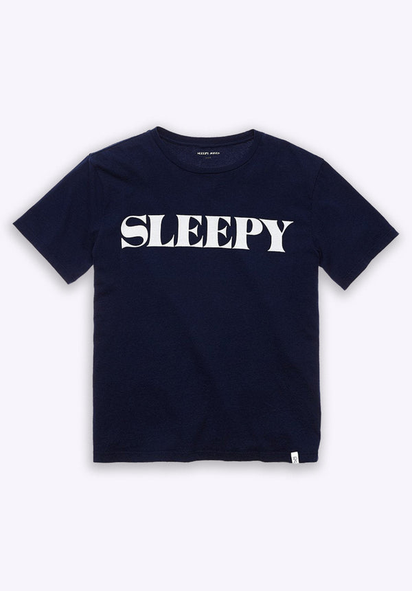 sleepy jones Sleepy Jones Logo T-Shirt in Navy