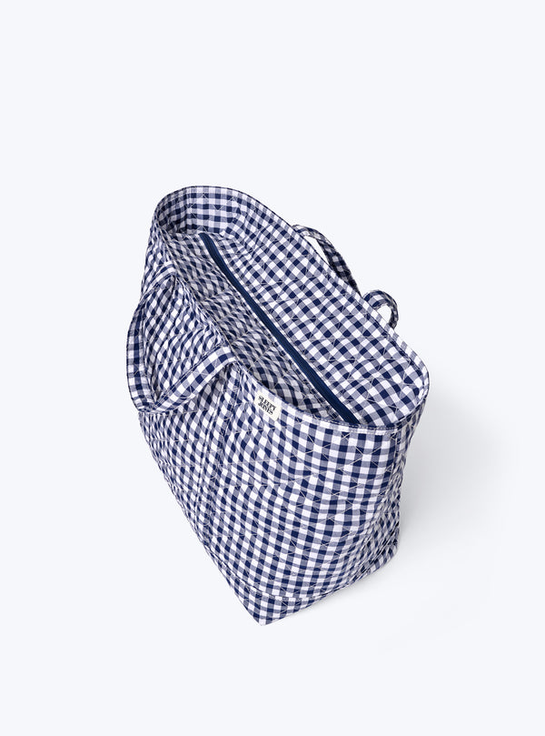 Sleepy Jones Weekender Bag In Quilted Gingham
