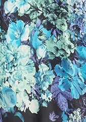 Slenderella Animal Floral Print Satin 48" Nightdress And 52" Wrap Set GL2786