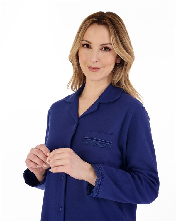 Slenderella Bold Floral Flannel & Interlock 38" Woven Nightshirt NS88206